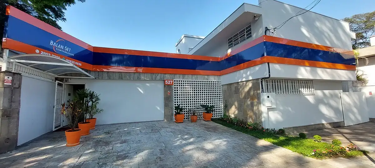 Fachada do escritório da Balan-Set Contabilidade, na Rua Verbo Divino, 527, em São Paulo